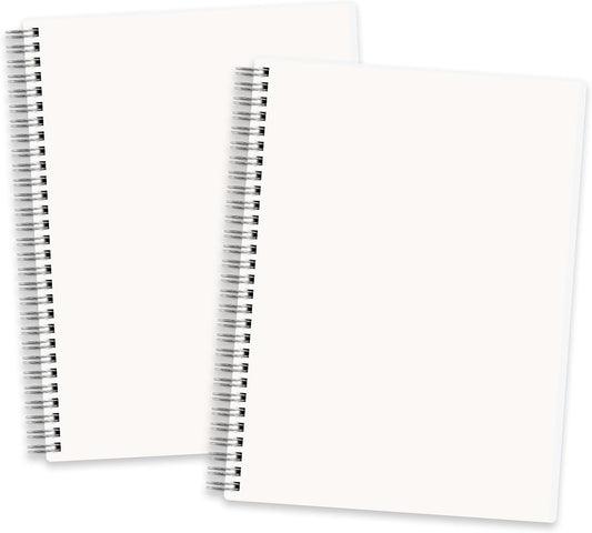 RETTACY Blank Journal Notebook, 160 Pages per Pack, B5 Size (7.6'' × 10'')