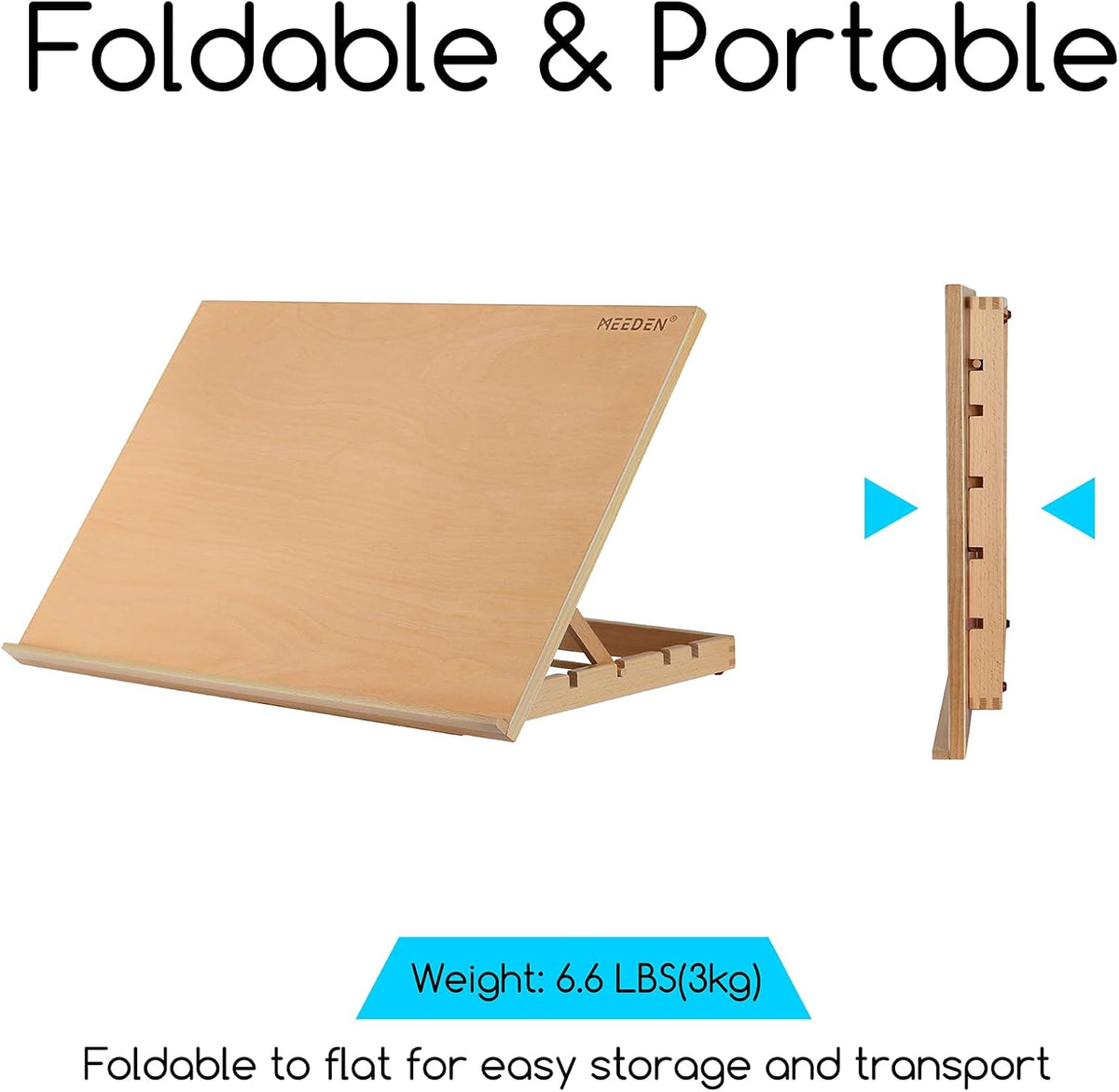 MEEDEN Extra Large Tabletop Easel: Wooden Easel for Painting Drawing Board