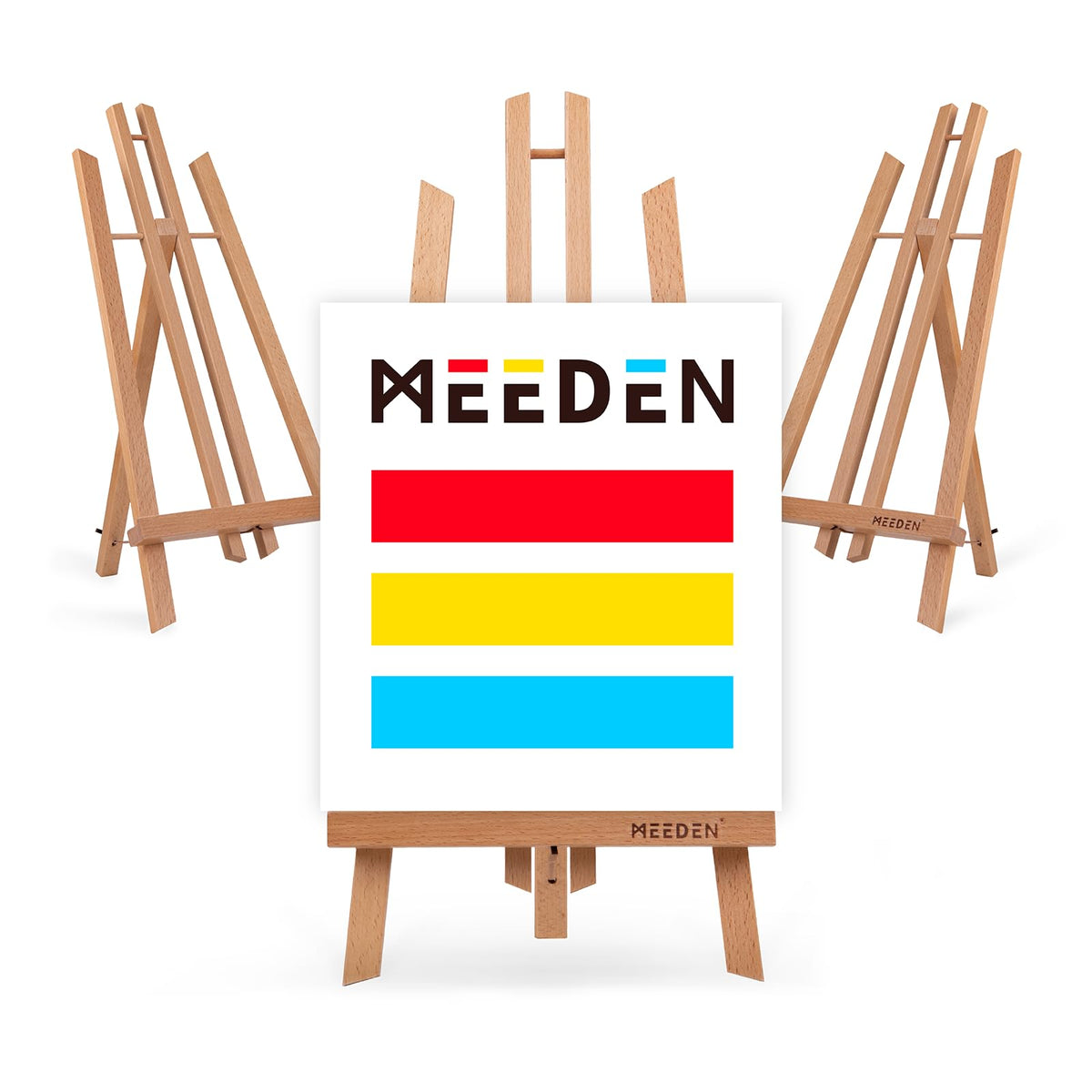 MEEDEN 20 Inch Tabletop Easel: 12 Pack Beech Wood Easel for Painting