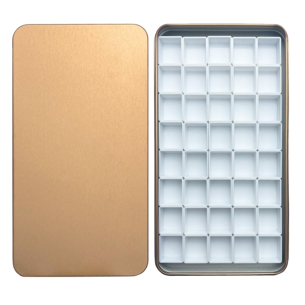 FCLUB Metal Watercolor Palette with 20 Wells Full Pans and Magnetic Strips