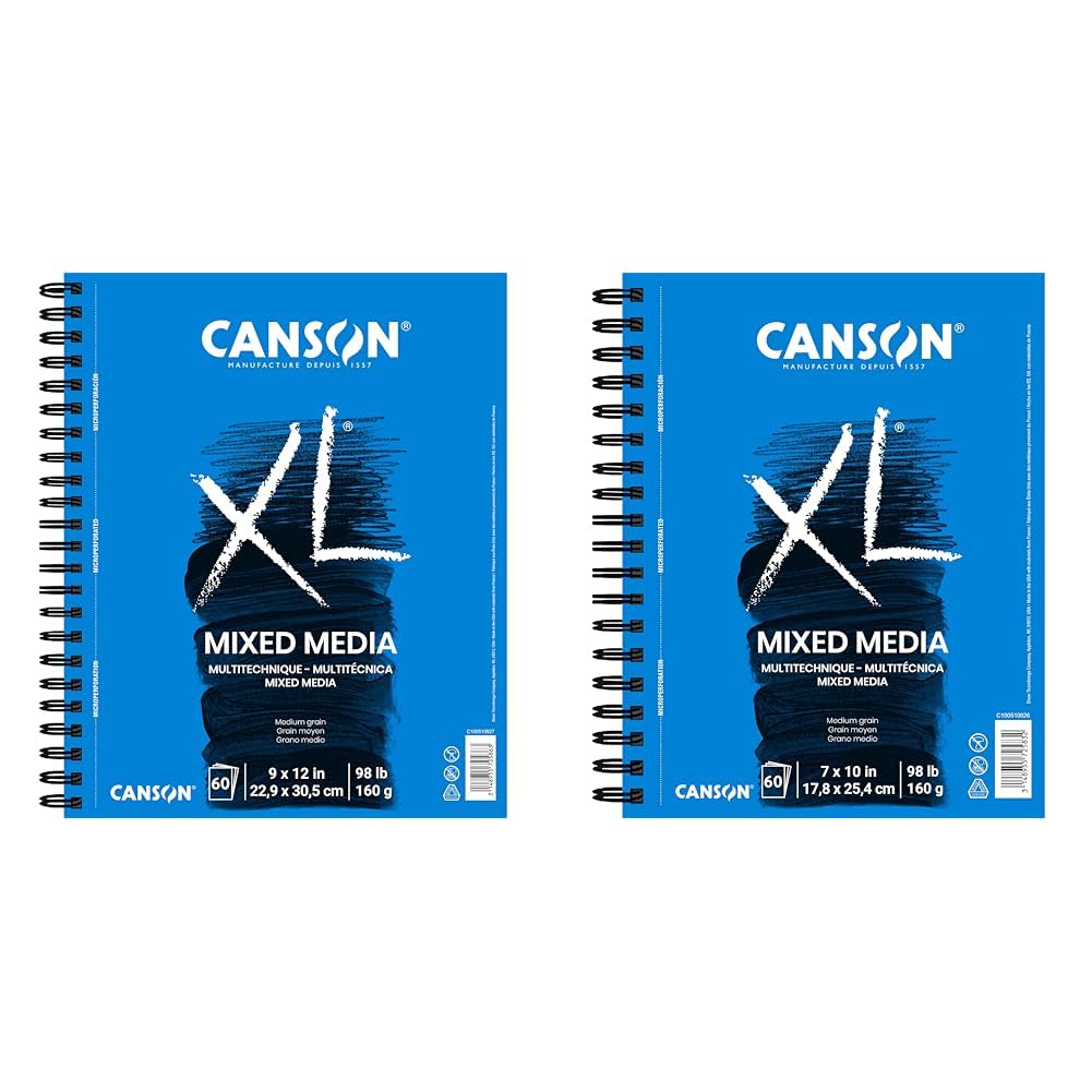 Canson XL Series Mixed Media Paper Pad, White, 7x10 in
