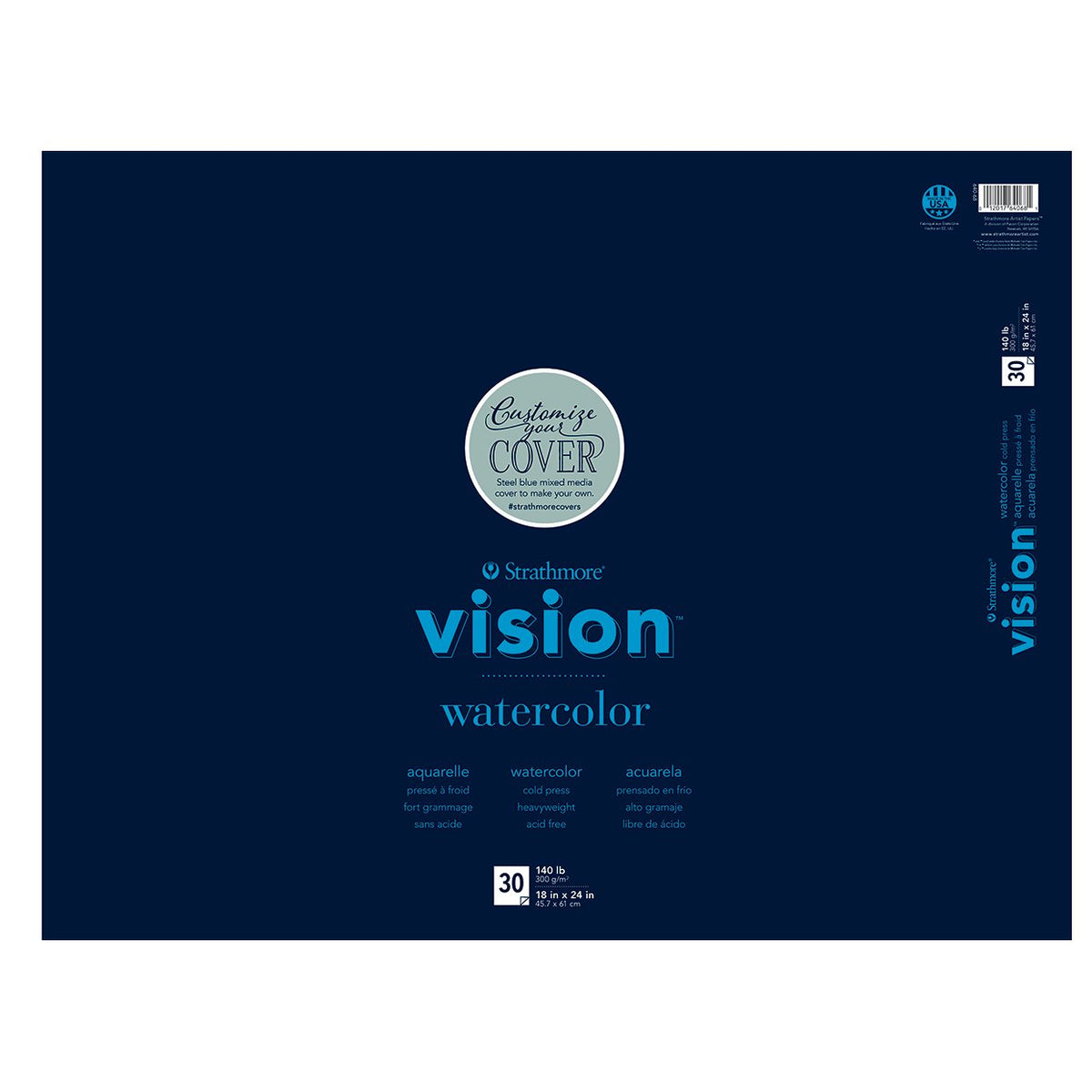 Strathmore Vision Series Sketch Pad, 11x14 inch, 110 Sheets - Artist Sketchbook for Drawing, Illustration, Art Class Students