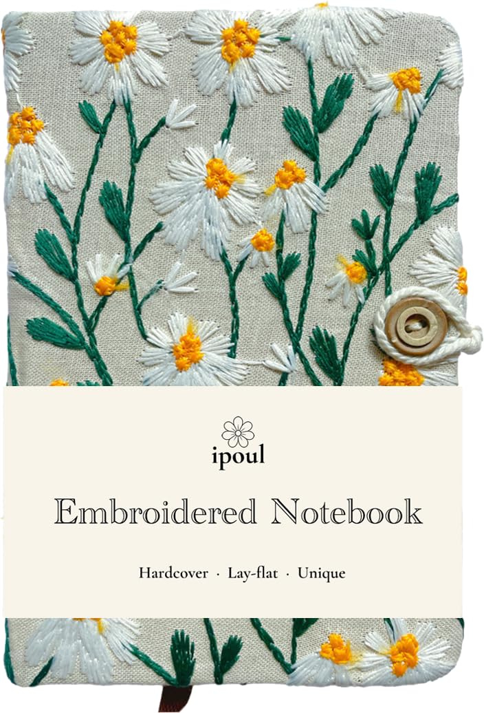 Flower Notebook, Cute Sketchbook, Drawing Journal, Blank Unlined Pages, for Art Drawing, A5, Plain, Hardcover, Gift for Women, Camellia, Orange