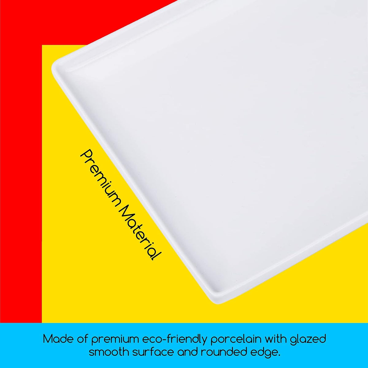 MEEDEN Ceramic Paint Palette: Artist Palette Mixing Tray, 10" X 6.3"