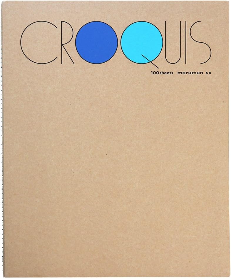 Maruman Croquis Drawing Pad, Medium, 12.13" x 10.04", Blue