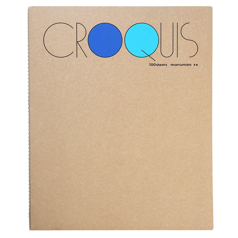 Maruman Croquis Drawing Pad, Medium, 12.13" x 10.04", Blue