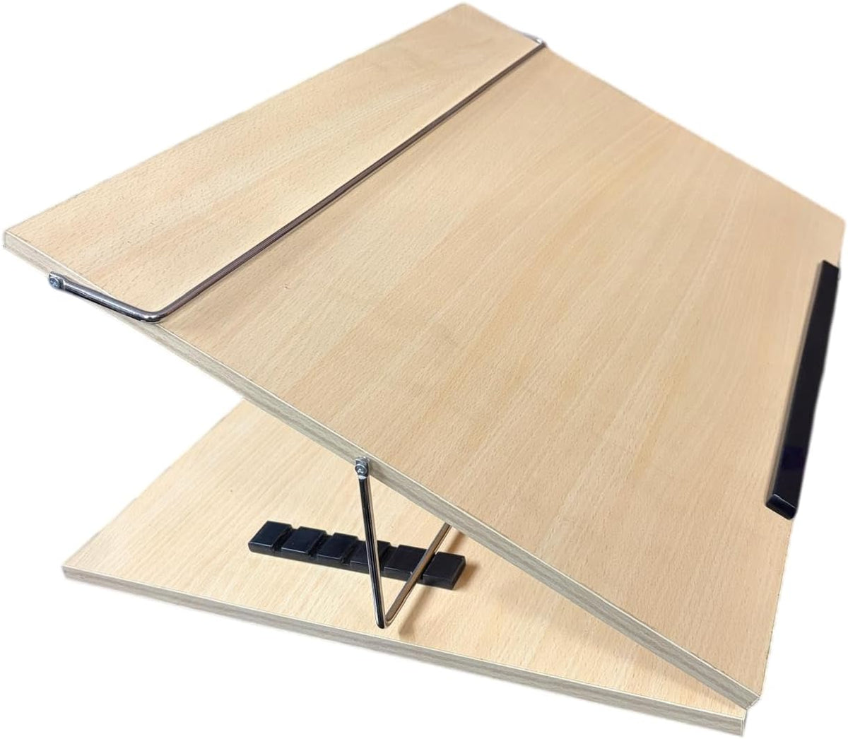 Writing Table top Small Size 12 * 16 inch 10 mm Thick Adjustable Wooden Drawing Board, Light Beech Color