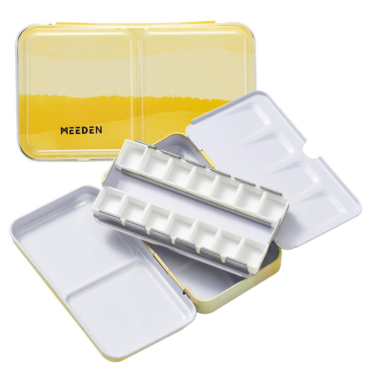MEEDEN Empty Watercolor Tin Palette: Portable Watercolor Palette Paint Case