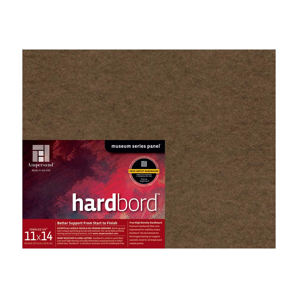 Ampersand Museum Series Hardbord for Painting and Mounting, 1/8 Inch Depth, 12X16 Inch (AMHB12)