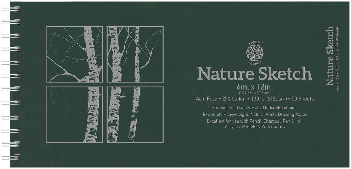 Pentalic Nature Sketch Pad, 9-Inch by 6-Inch