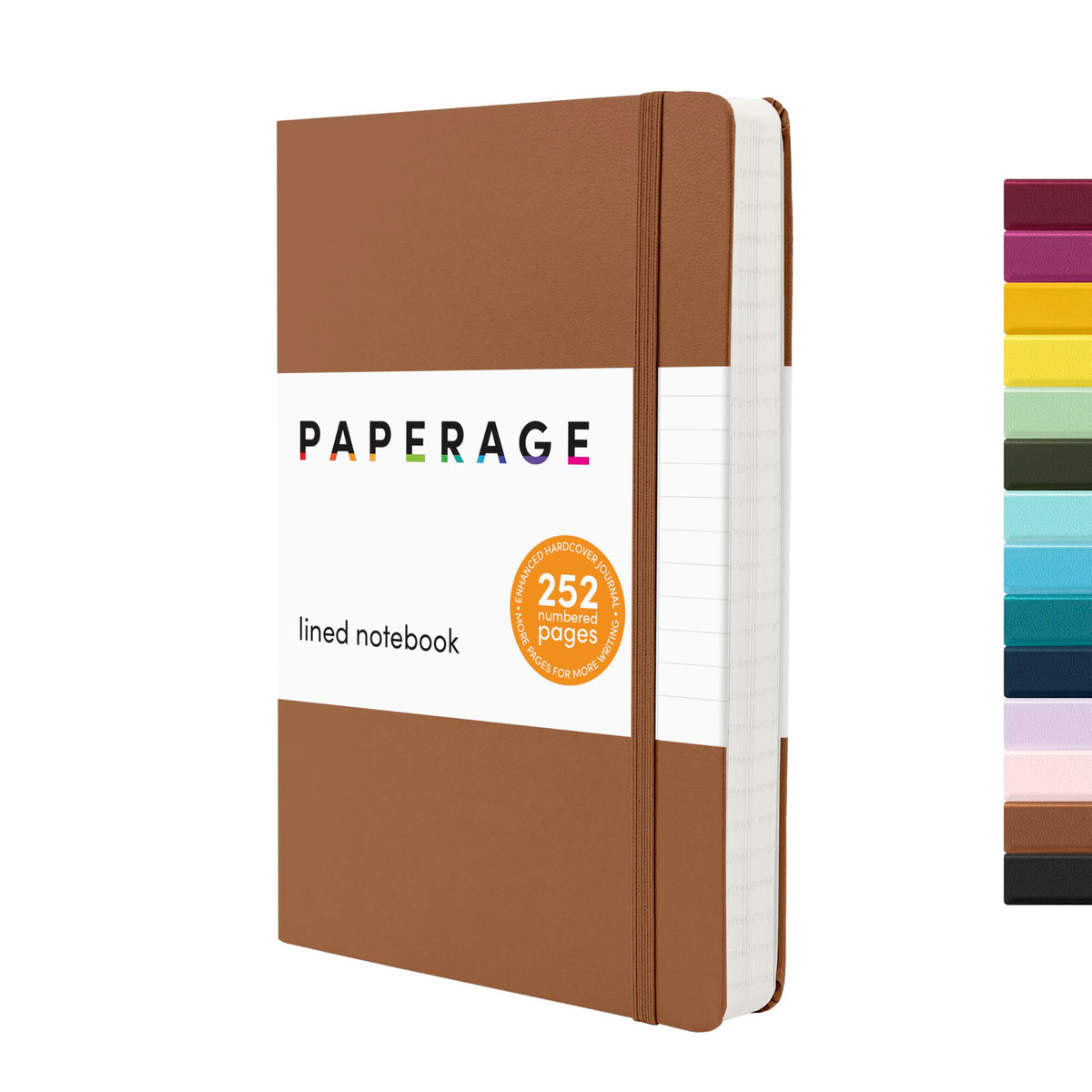 PAPERAGE Blank Journal Notebook, (Lavender), 160 Pages, Medium 5.6 in x 8 in - 100 GSM Thick Paper – Hardcover Journaling Notebook for Work, School, Note Taking or Sketching