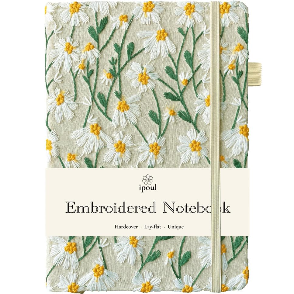 Flower Notebook, Cute Sketchbook, Drawing Journal, Blank Unlined Pages, for Art Drawing, A5, Plain, Hardcover, Gift for Women, Camellia, Orange