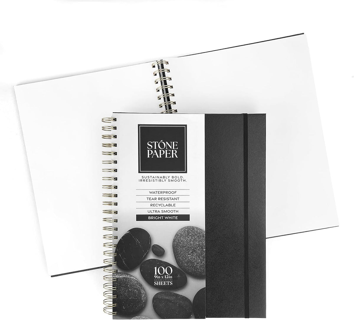 ArtSkills Stone Paper Sketchbook - 9x12 Sprial Bound Notebook No Lines