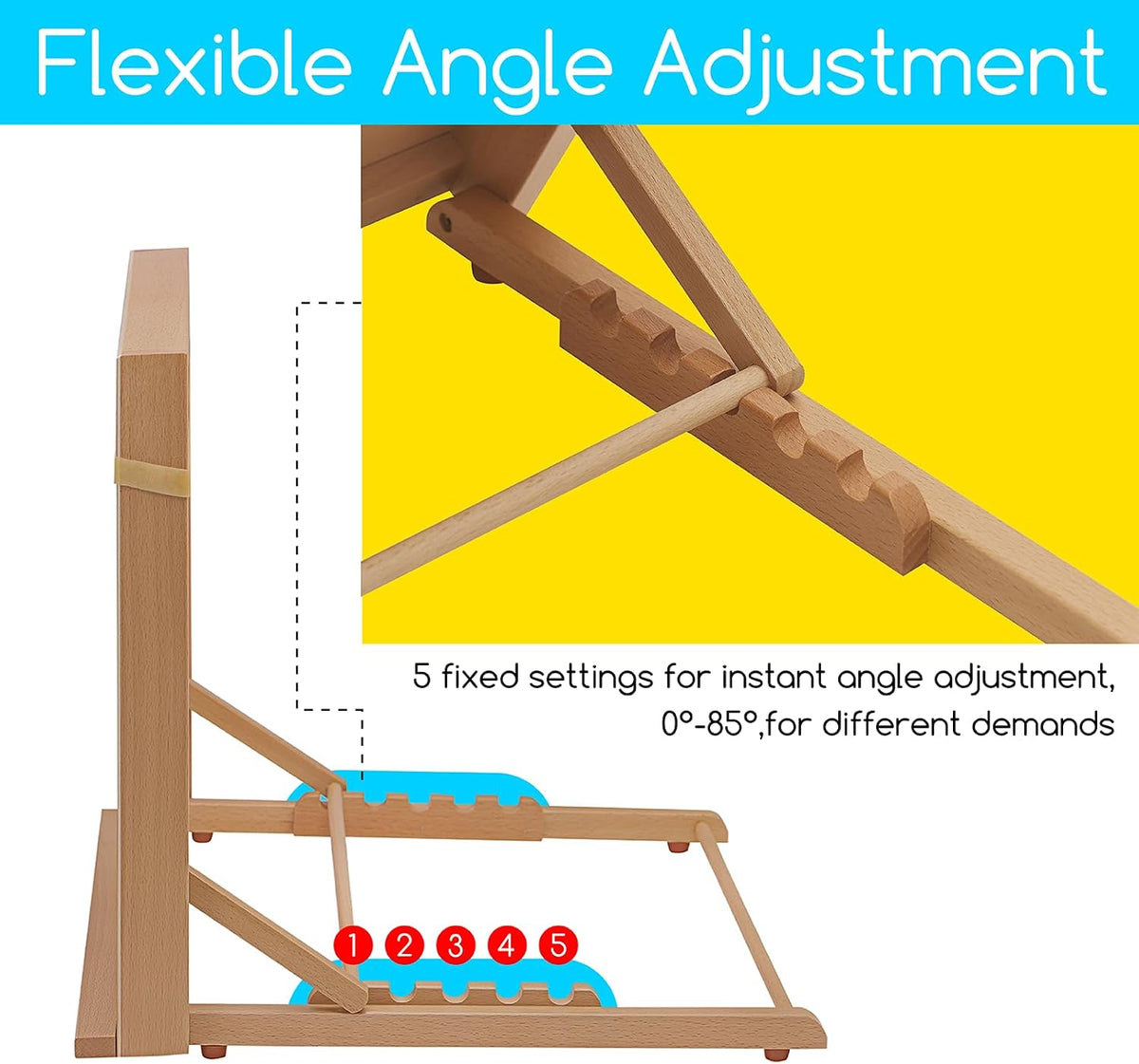 MEEDEN Wooden Tabletop Art Easel: A3 Wooden Tabletop Easel for Painting