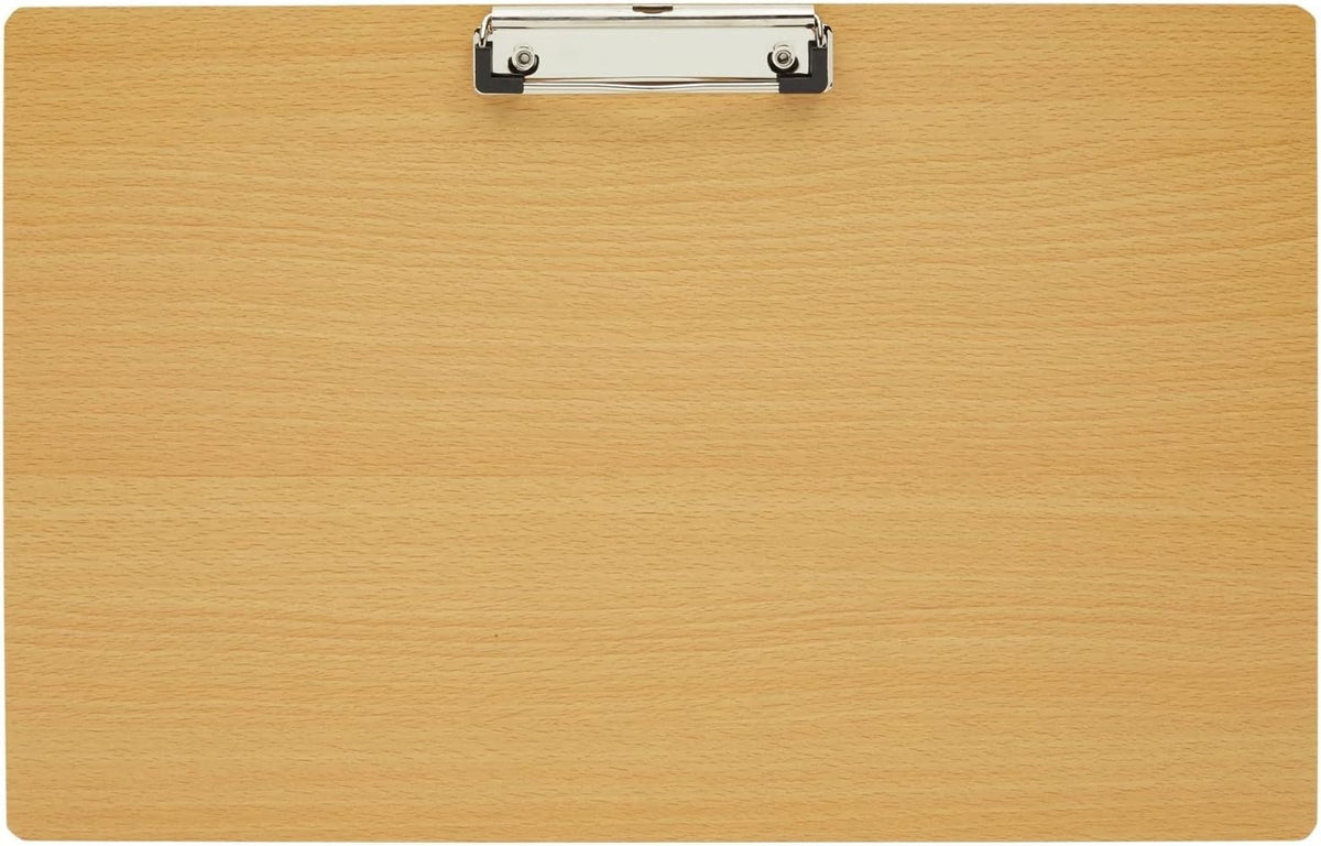 Juvale Wooden Clipboard - 11.5 x 17 in, Natural Wood - Lap Board & Lap Easel - Legal Size Clipboard for Forms - Portable Drawing Board