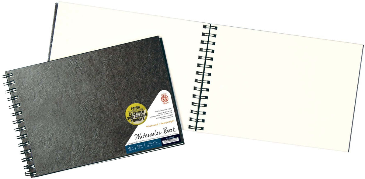 Pentalic - 8.5"x 11" Hardbound Sketchbook, 110 Sheets, Black