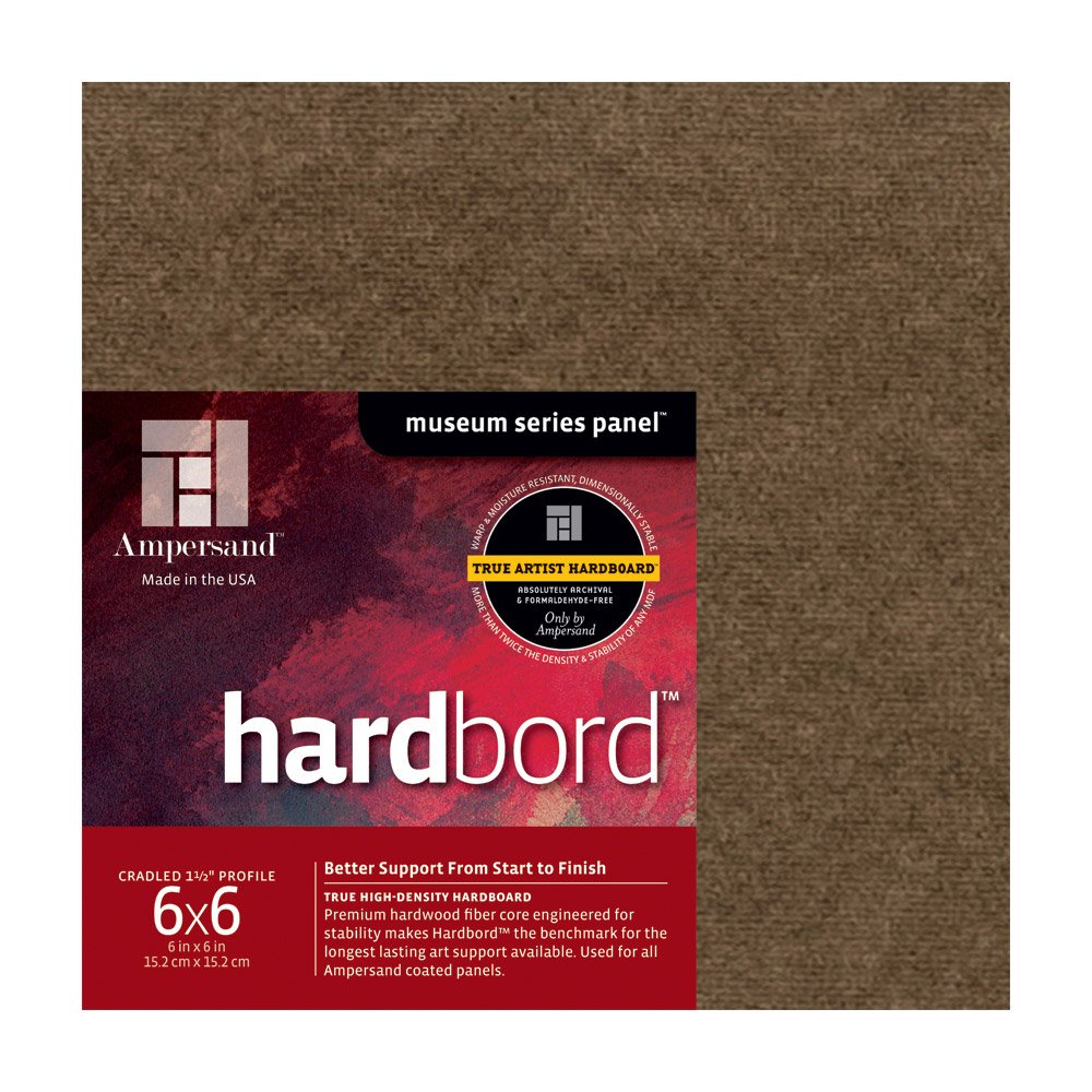 Ampersand Museum Series Hardbord for Painting and Mounting, 1/8 Inch Depth, 12X16 Inch (AMHB12)