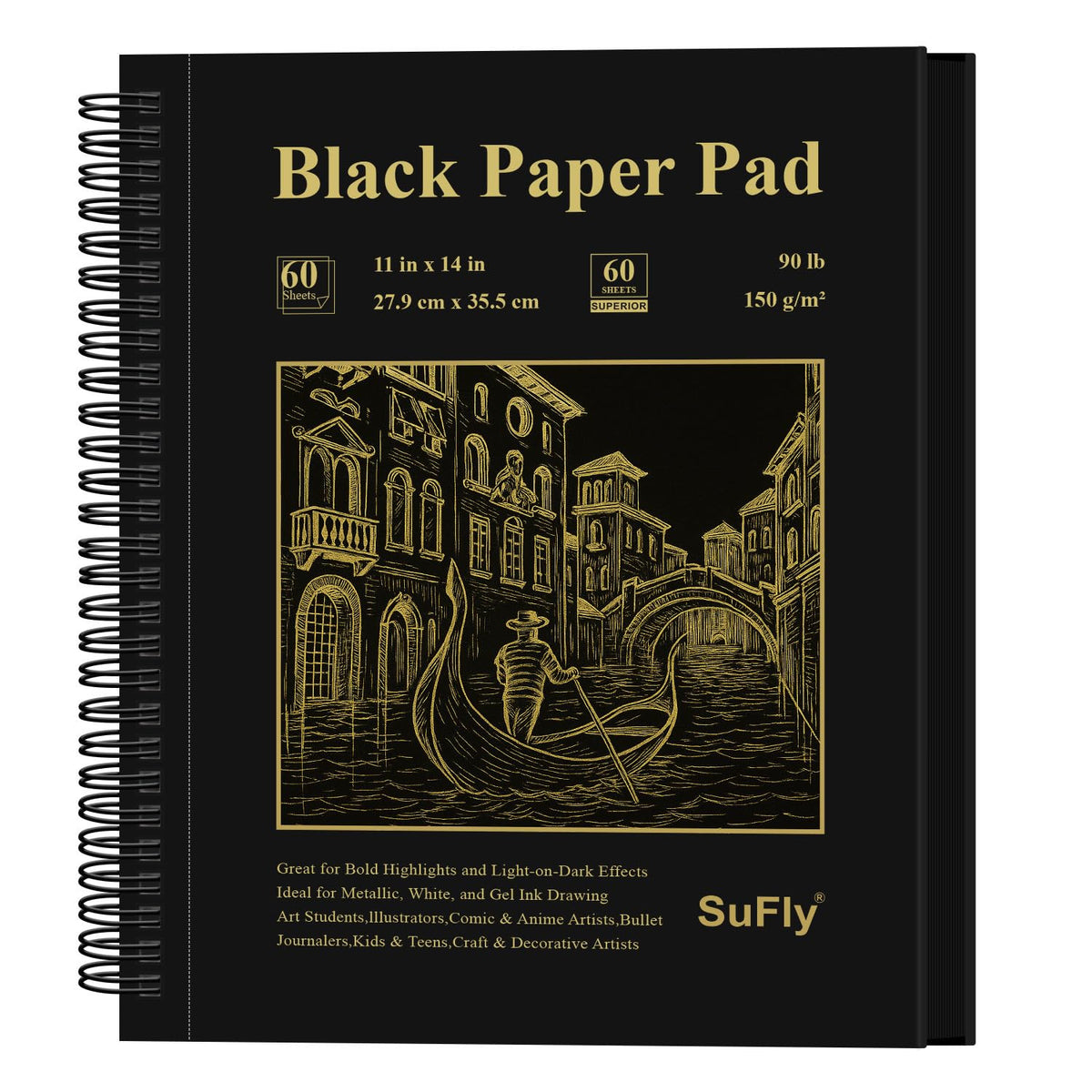 Sketch Book 8.5 x 11, Sketch Pad, Pack of 1 (68lb/100gsm), 100 Sheets Spiral Sketchbook, Acid Free Drawing Paper, Sketch Pads for Drawing for Adults, Art Paper for Drawing and Painting for Kids.