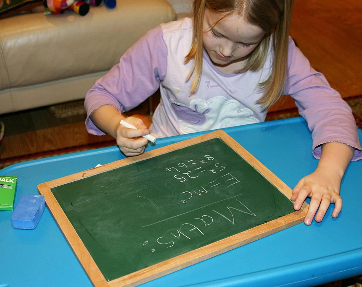 TOWO Wooden Easel for Kids, Foldable Double-Sided Magnetic Board