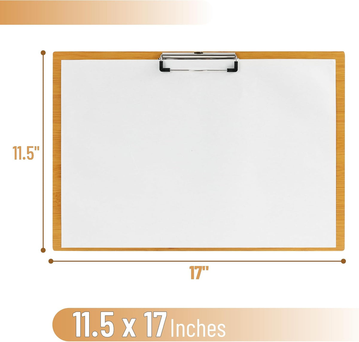 Mr. Pen - Extra Large Wooden Art Clipboard, 11.5x17 Inches, Horizontal Landscape