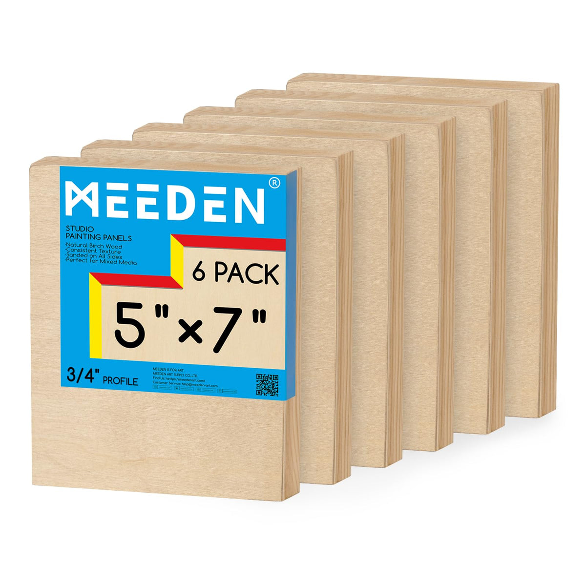 MEEDEN Unfinished Wood Canvas Board:18x18 Canvas Panel Pack of 2