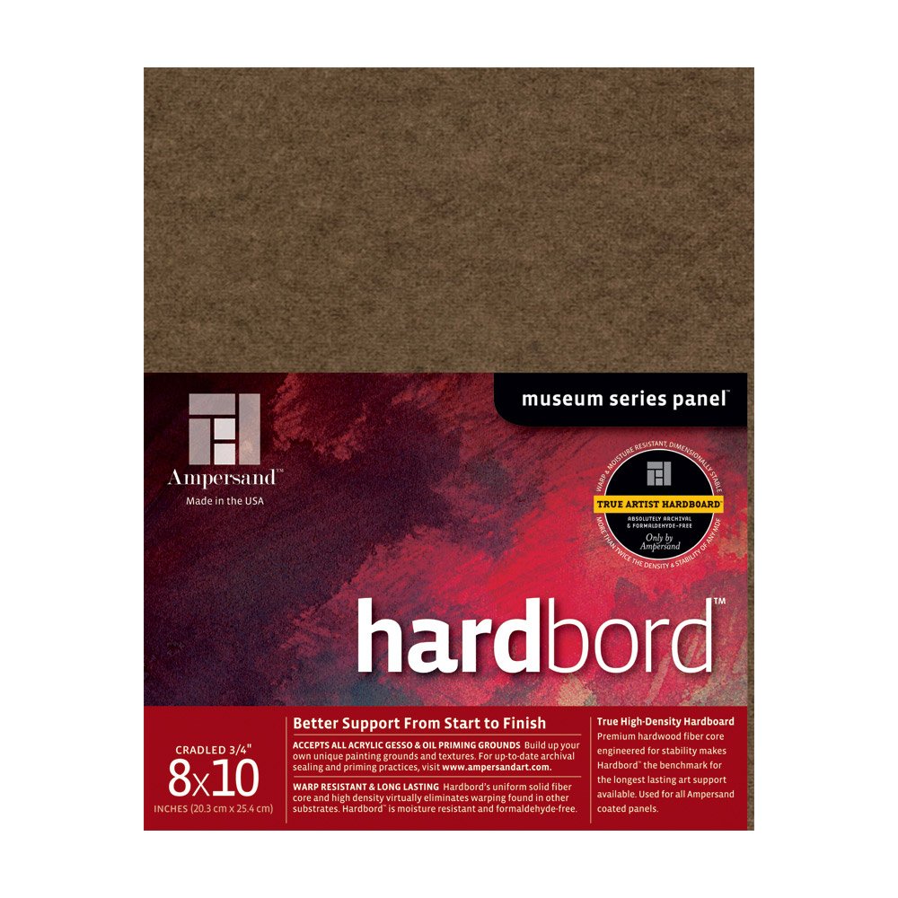 Ampersand Museum Series Hardbord for Painting and Mounting, 1/8 Inch Depth, 12X16 Inch (AMHB12)