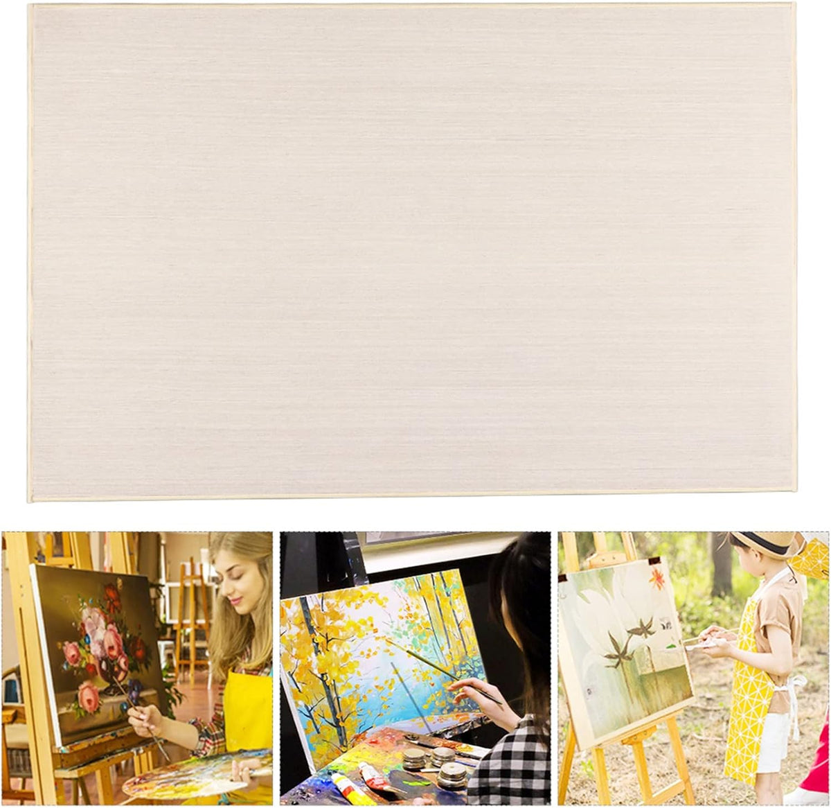 Sketch Board, Poplar Wood Sketch Board Hollow Sketch Board Wooden Painting Board Art Supply Sketch Table for Classroom and Studio Drawing(Wood)