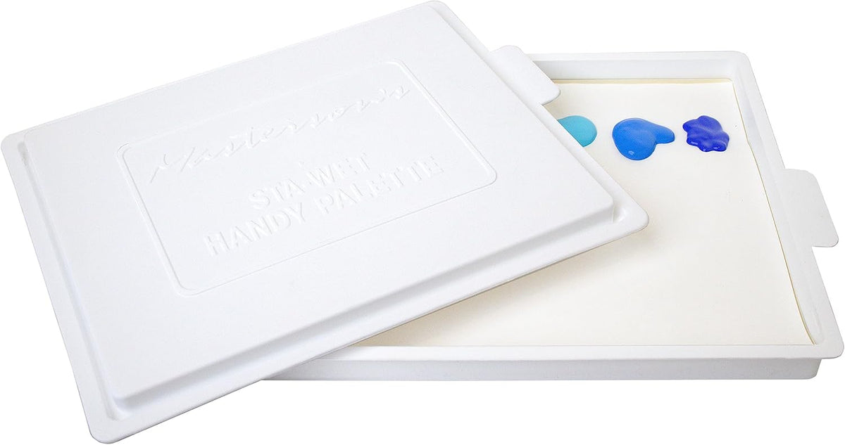 Masterson Sta-Wet Handy Palette Airtight Paint Palette Keeps Paint Fresh for Days, 8.5 by 7 Inches, Made in USA