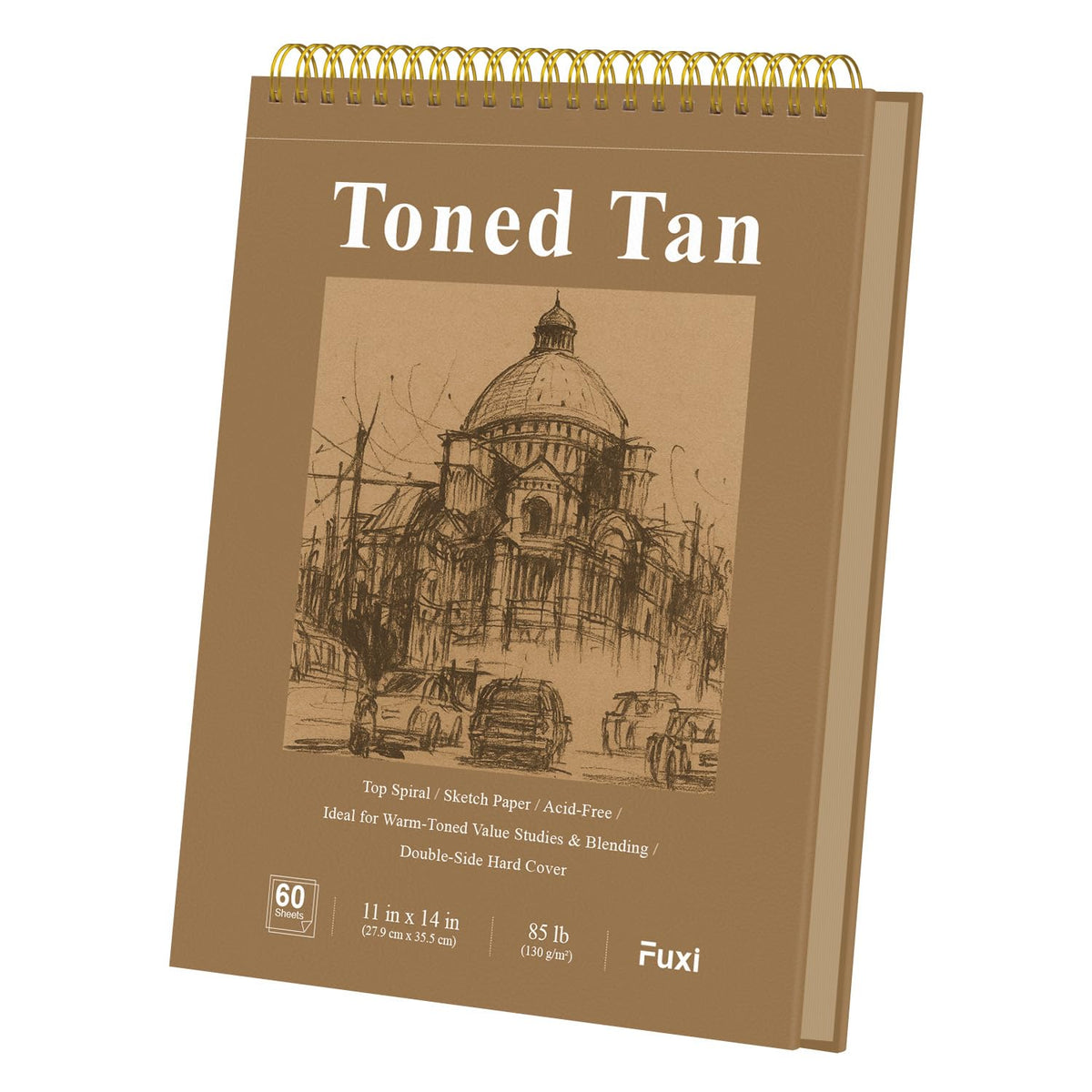 Fuxi Sketch Book for Girls 9x12, Cute Pink Sketchbook, 120gsm Thick Paper