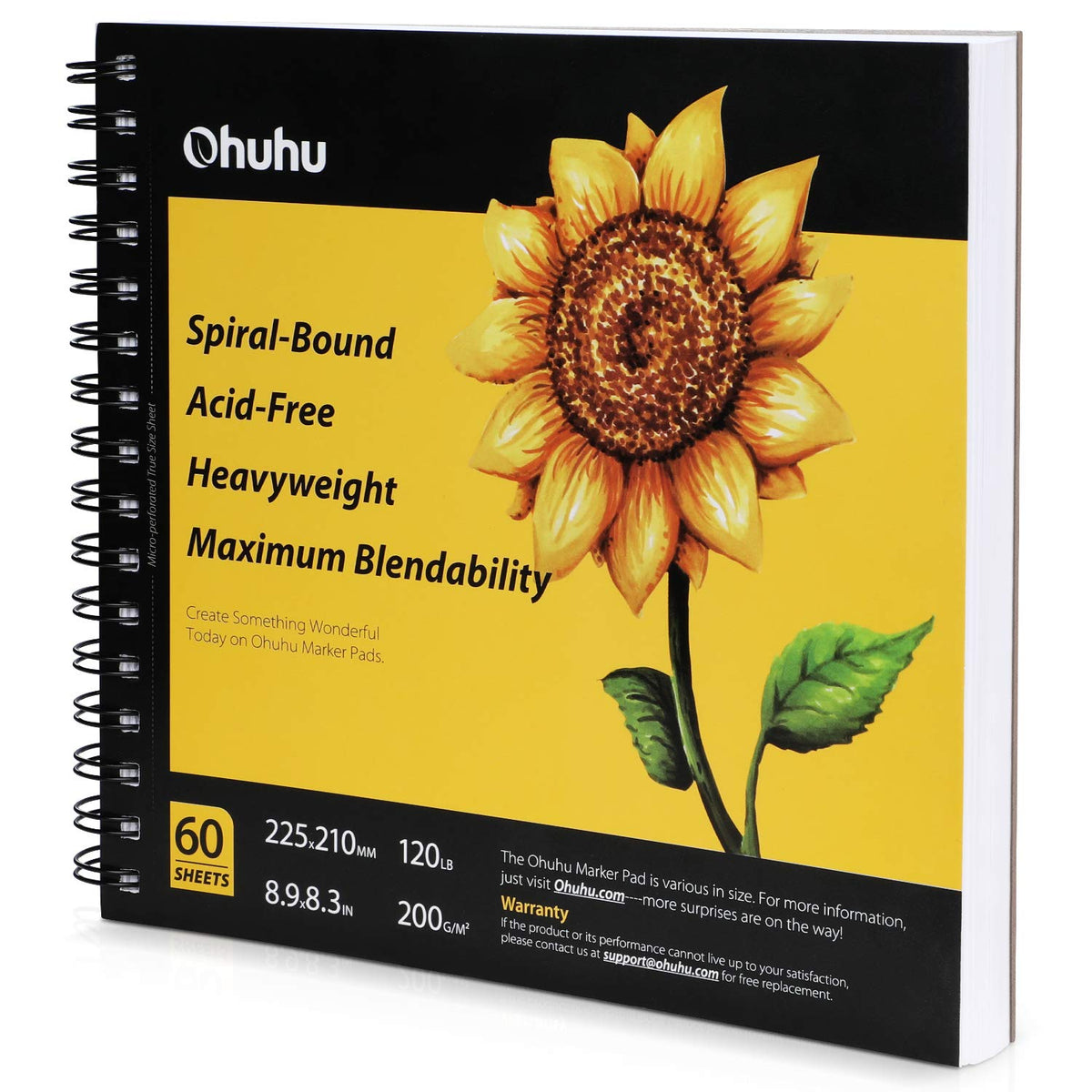 Ohuhu 7"x10" Marker Paper Pad Art Sketchbook for Drawing and Sketching