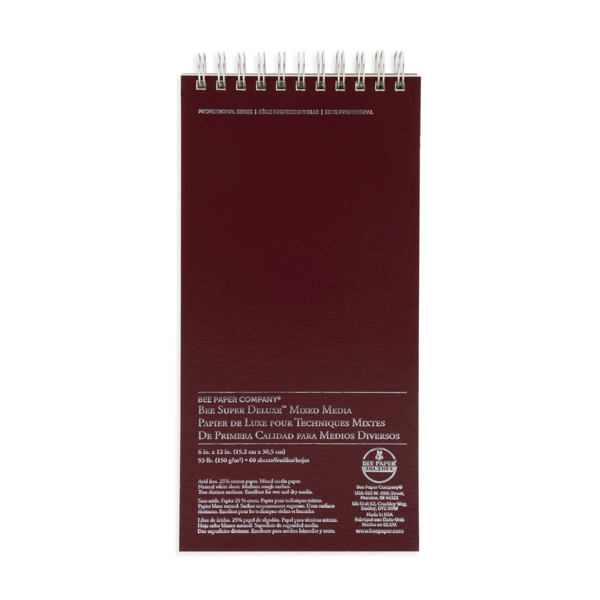 Bee Paper - 6"x 6" Super Deluxe Mixed Media Sketching Pad, 60 Sheets