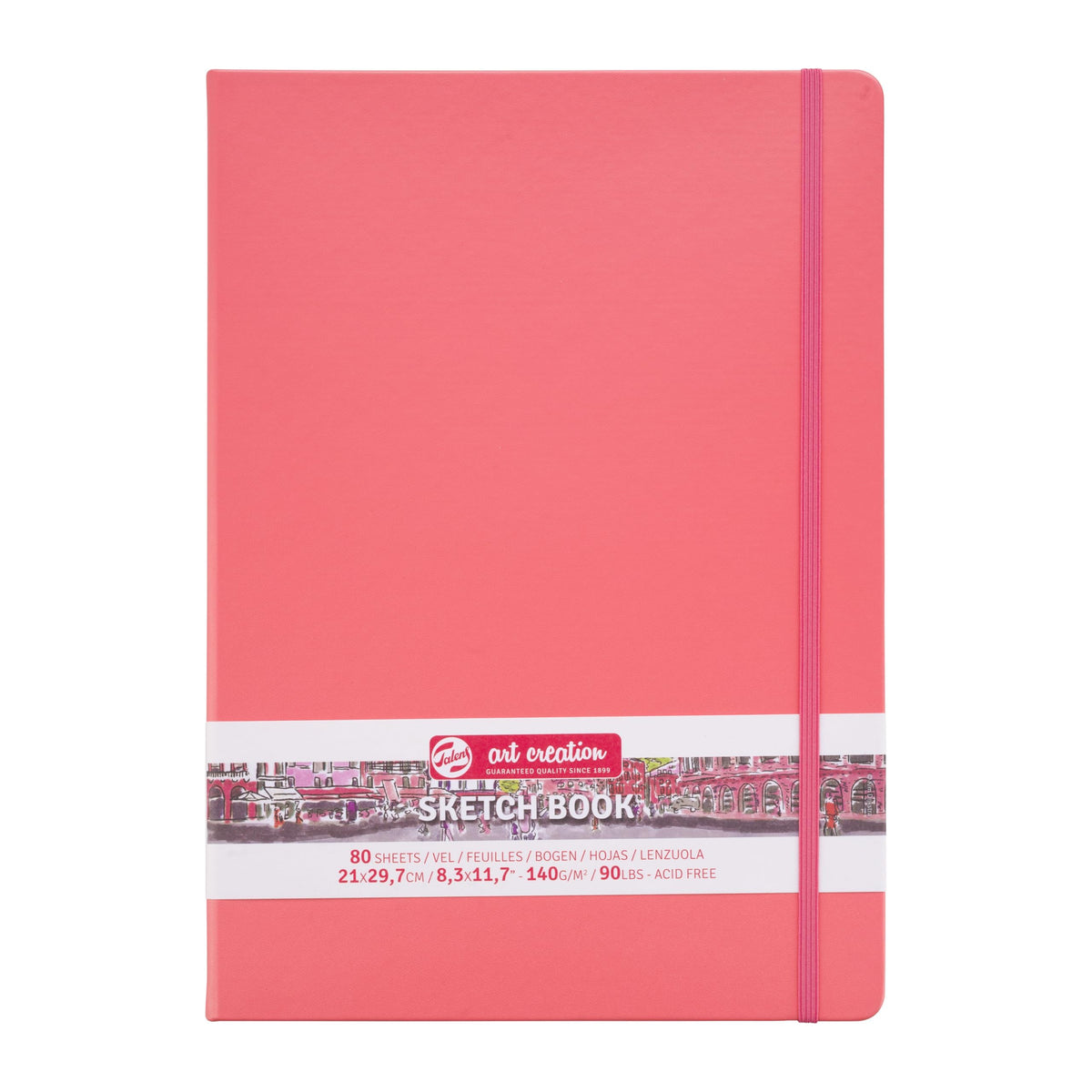 Talens Art Creation Sketchbook, Black, 80 Sheets, 5.1 x 8.3 in