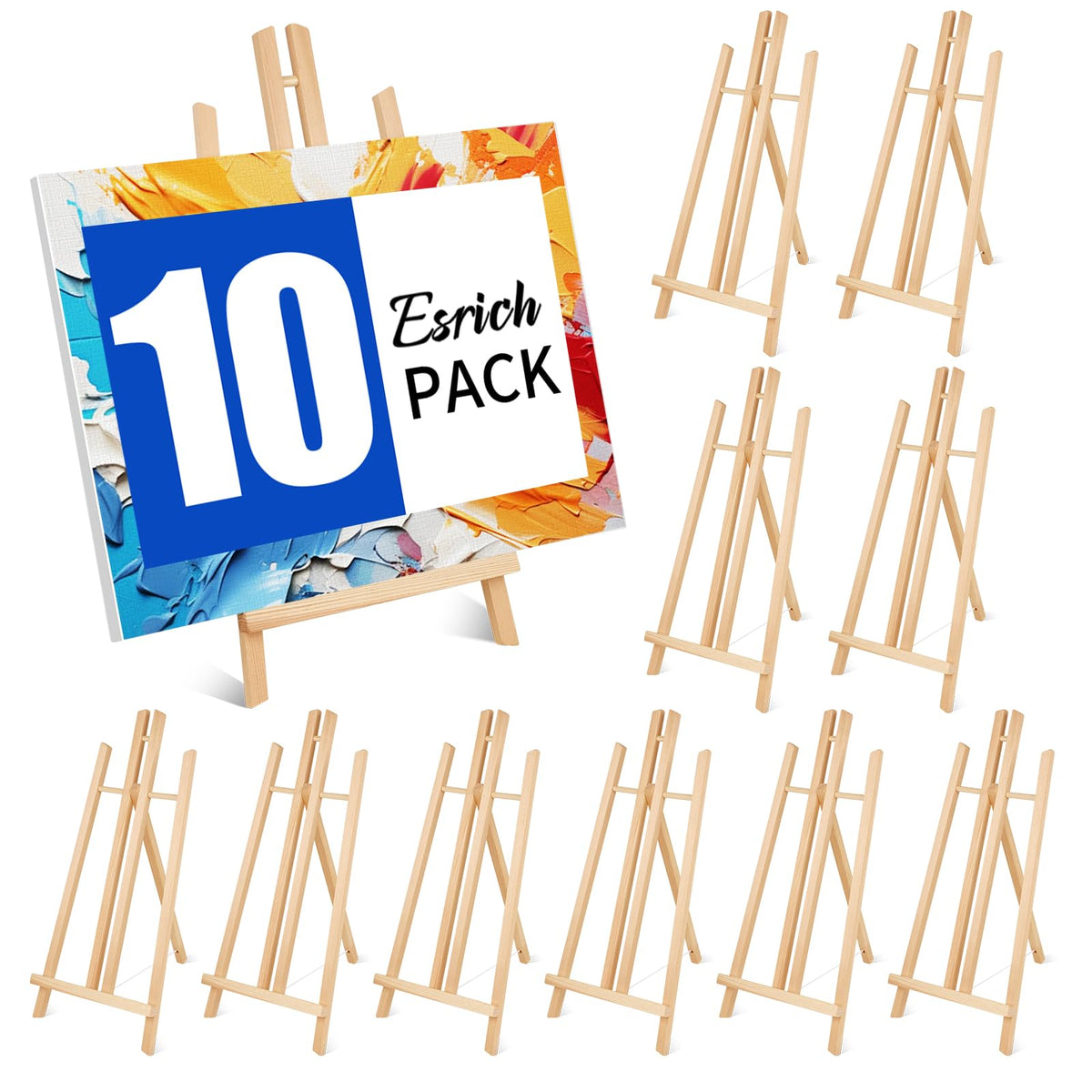 ESRICH 2PCS 17 Inch Tabletop Easels, Easel Stand for Painting