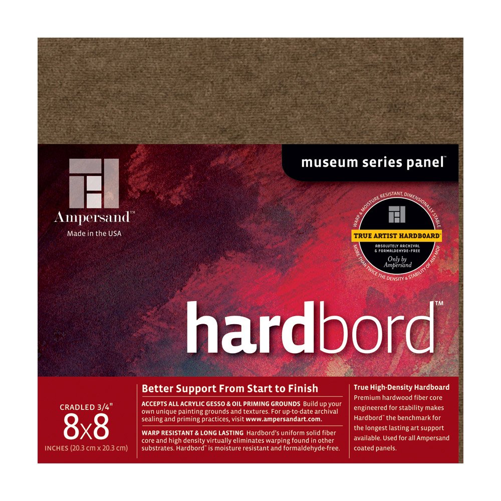 Ampersand Museum Series Hardbord for Painting and Mounting, 1/8 Inch Depth, 12X16 Inch (AMHB12)