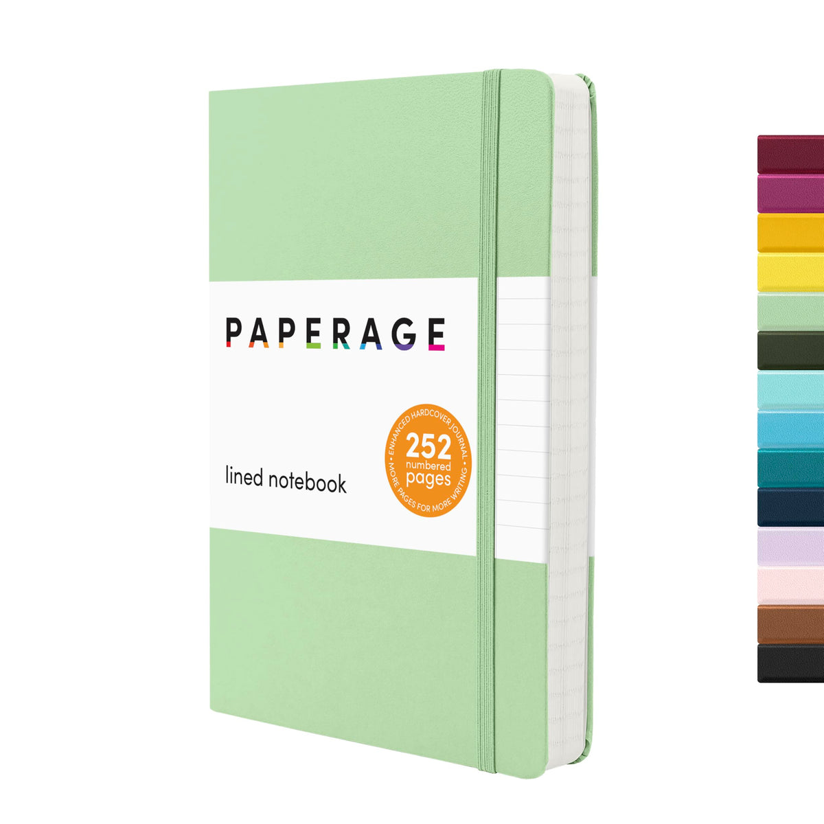 PAPERAGE Blank Journal Notebook, (Lavender), 160 Pages, Medium 5.6 in x 8 in - 100 GSM Thick Paper – Hardcover Journaling Notebook for Work, School, Note Taking or Sketching