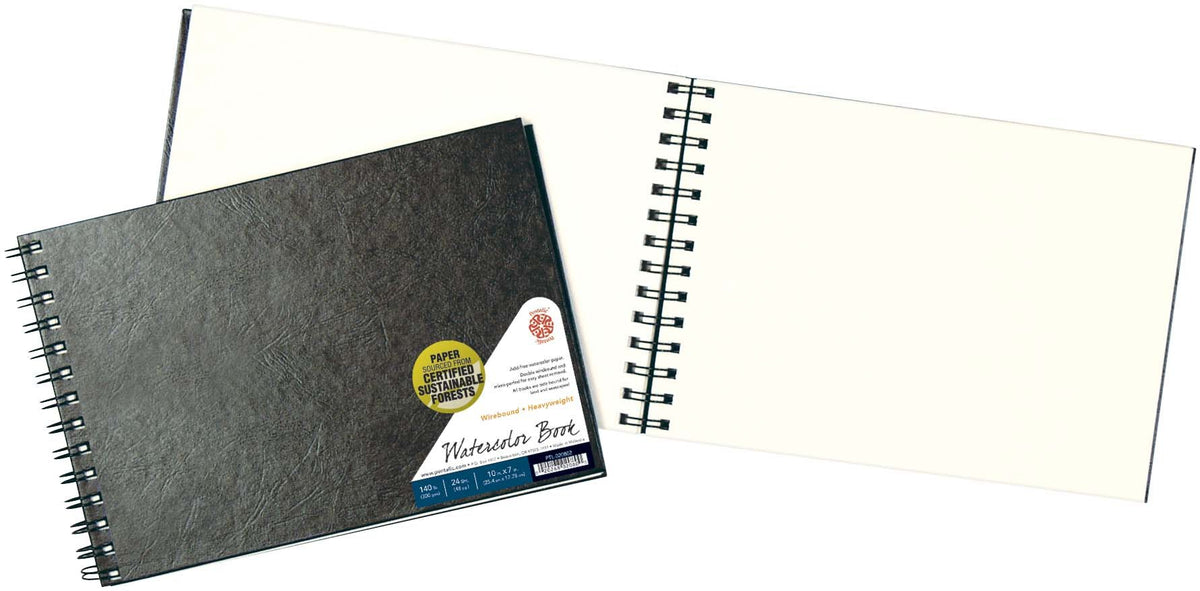 Pentalic - 8.5"x 11" Hardbound Sketchbook, 110 Sheets, Black