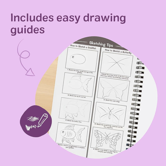Melissa & Doug 9x12 Jumbo Drawing Paper Pad 2-Pack Art Supply