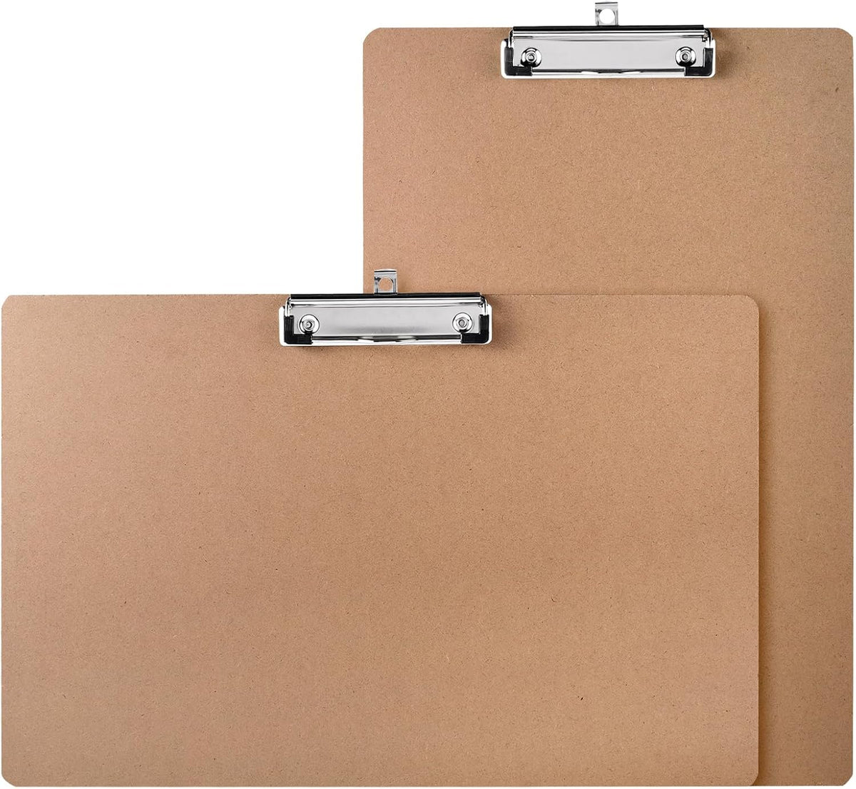 Jspupifip 2 Pack 11x17 Clipboards with Low Profile Clip, Wood Clipboard