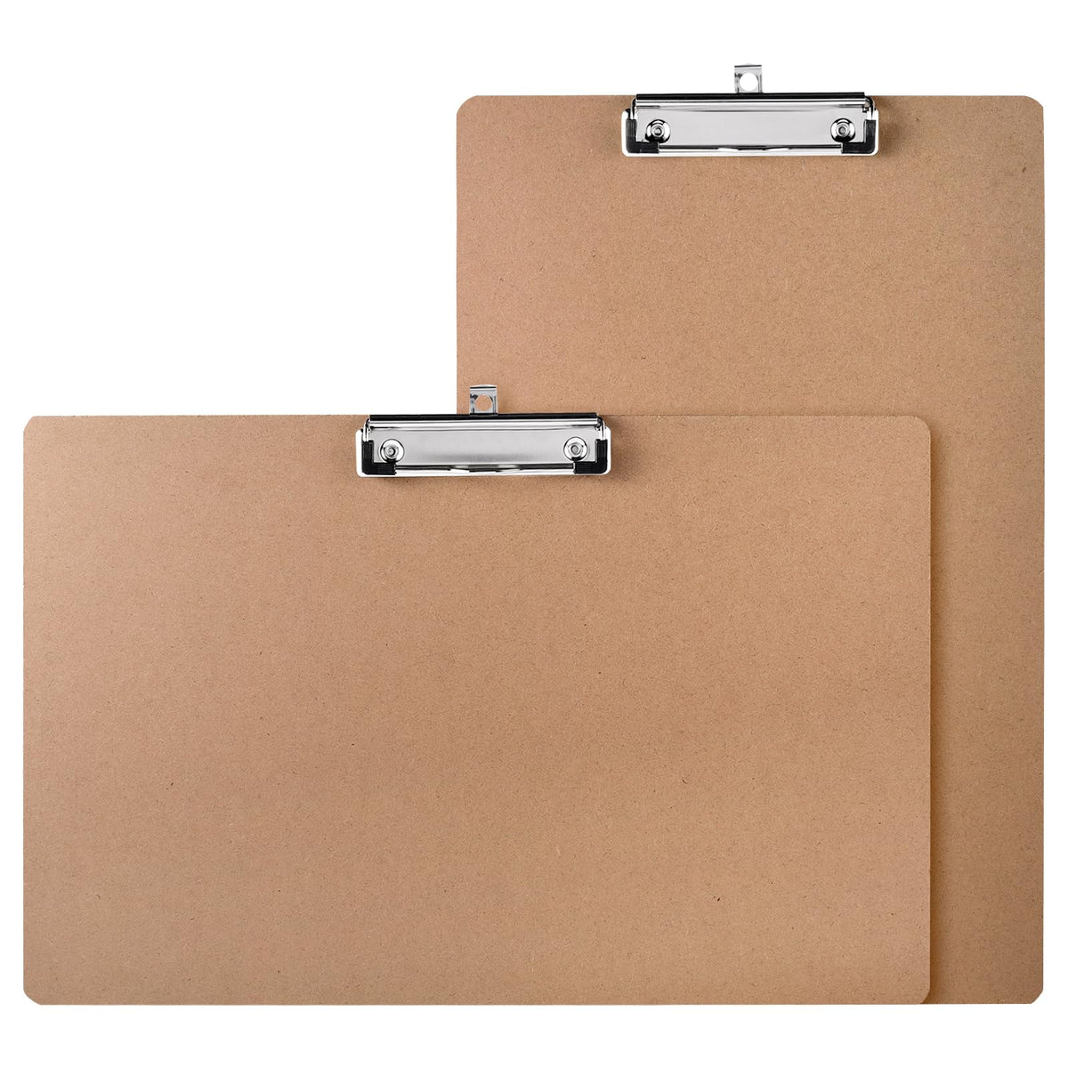 Jspupifip 2 Pack 11x17 Clipboards with Low Profile Clip, Wood Clipboard