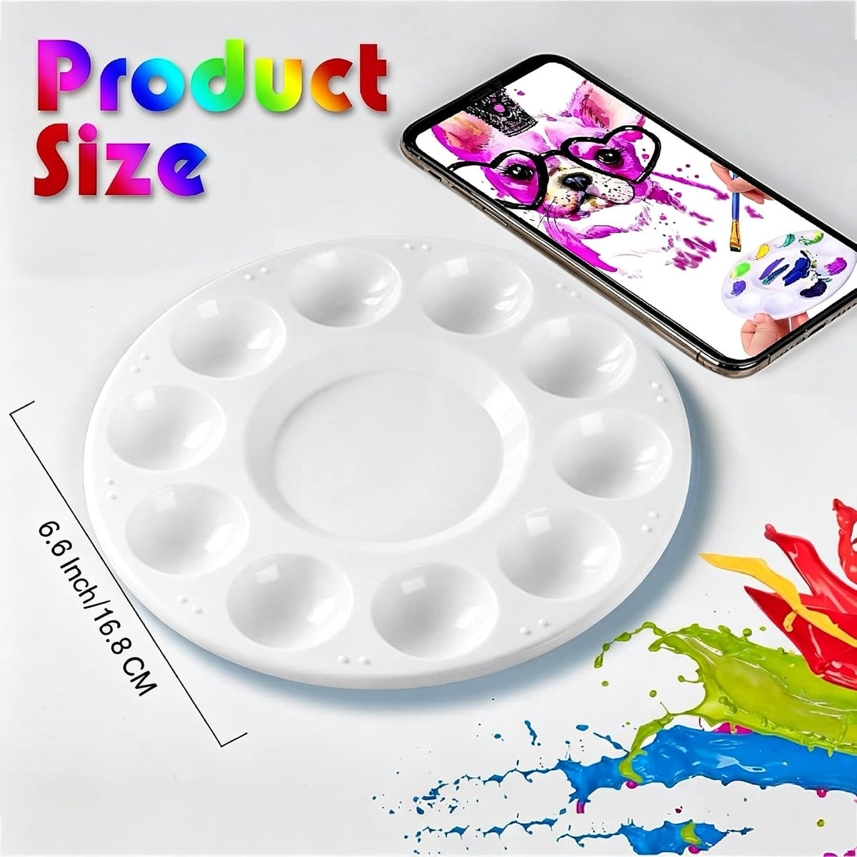 40Pcs Art Paint Tray Palette,Paint Trays for Kids&Adults to Paint
