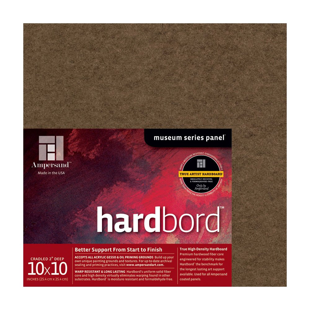 Ampersand Museum Series Hardbord for Painting and Mounting, 1/8 Inch Depth, 12X16 Inch (AMHB12)