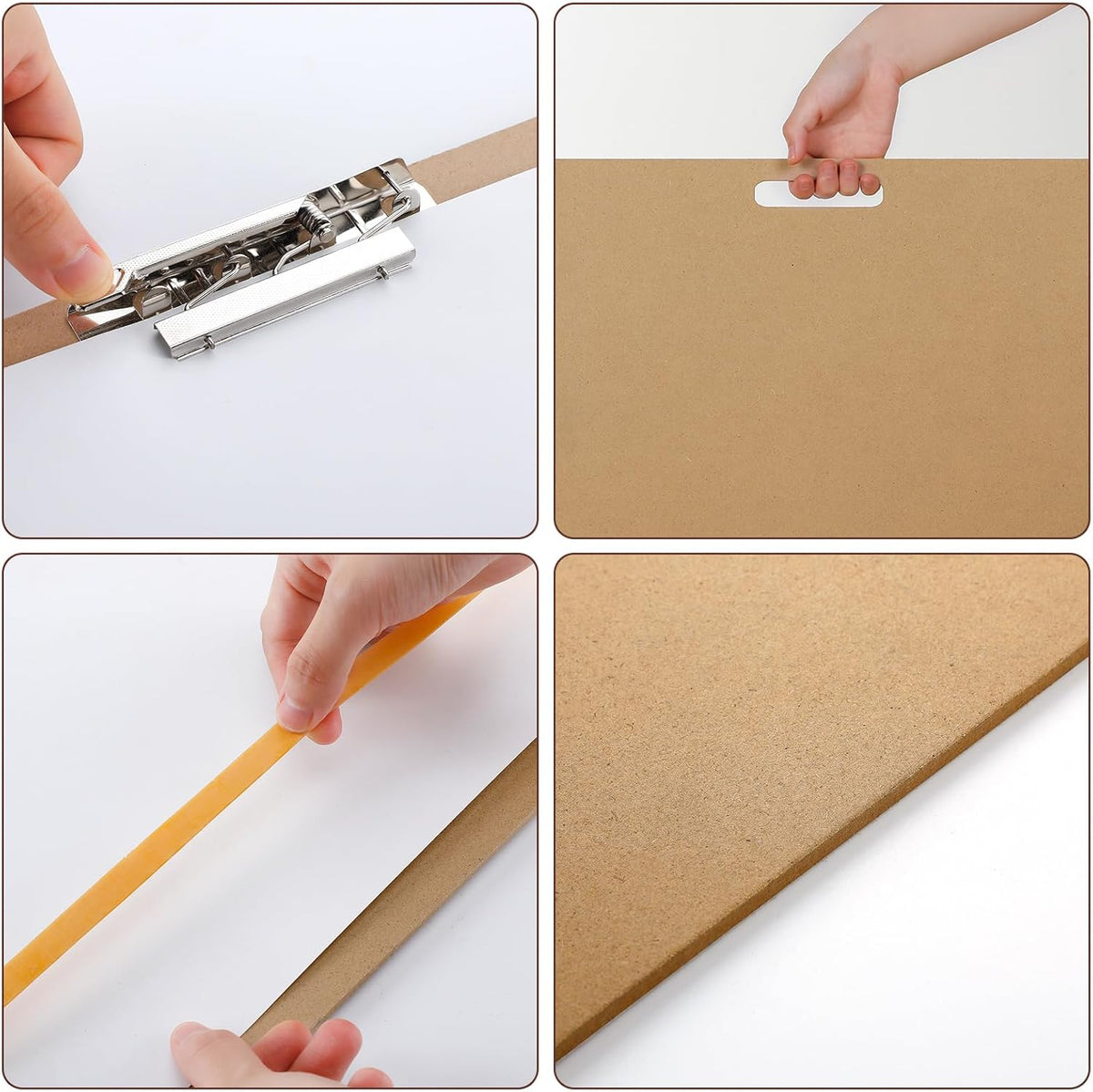 Lincia 4 Pcs Sketch Drawing Boards Oversized Artist Clipboard, 23 x 26 Inch