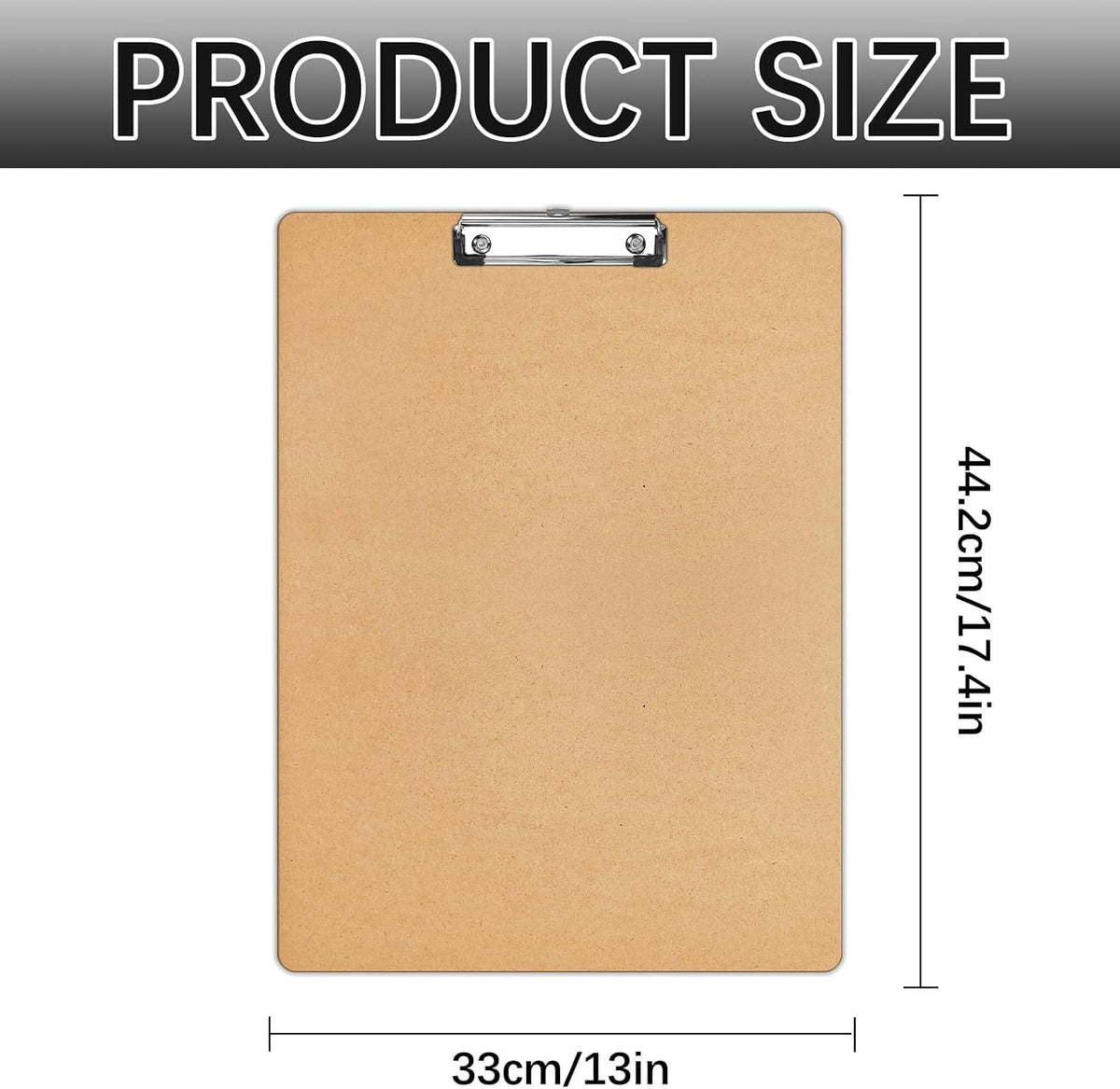 4 PCS Extra Large 11x17 Clipboard Clipboard, Wood Cleats with Low Profile Clips for Drawing, Sketching, and Art Boards, Horizontal Wood Lapping, Landscape Layout (3Mm Thickness)
