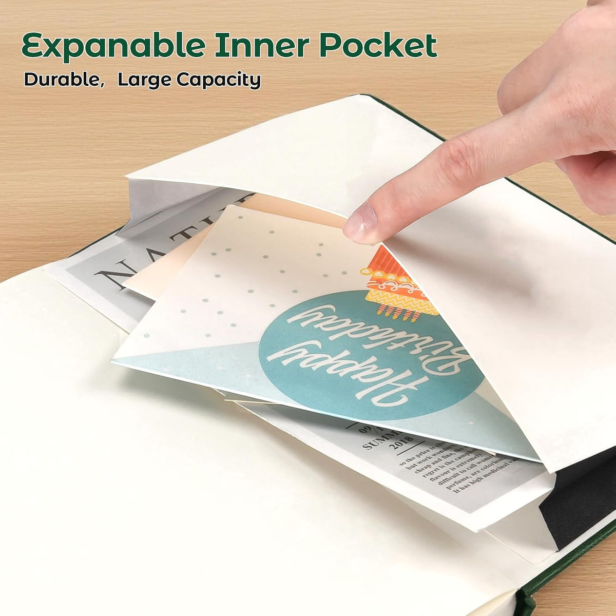Blank Notebook Journal, 5 Pack Hardcover Sketch Book, No Bleed Thick Paper