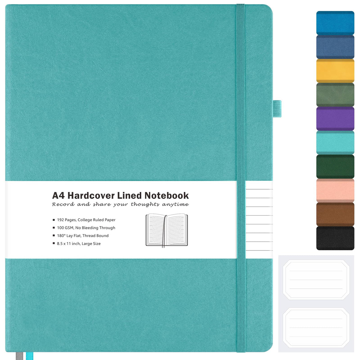 Blank Notebook Hardcover Sketch Book, 8.5 x 11 Blank Journal No Bleed Paper