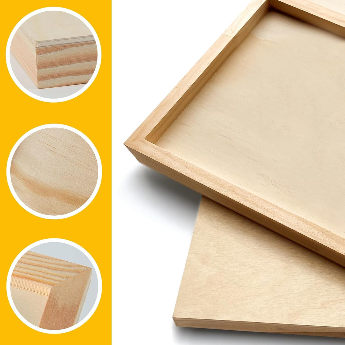 Falling in Art 2 Pack 36x48'' Unfinished Gallery Birch Wood Canvas Panels