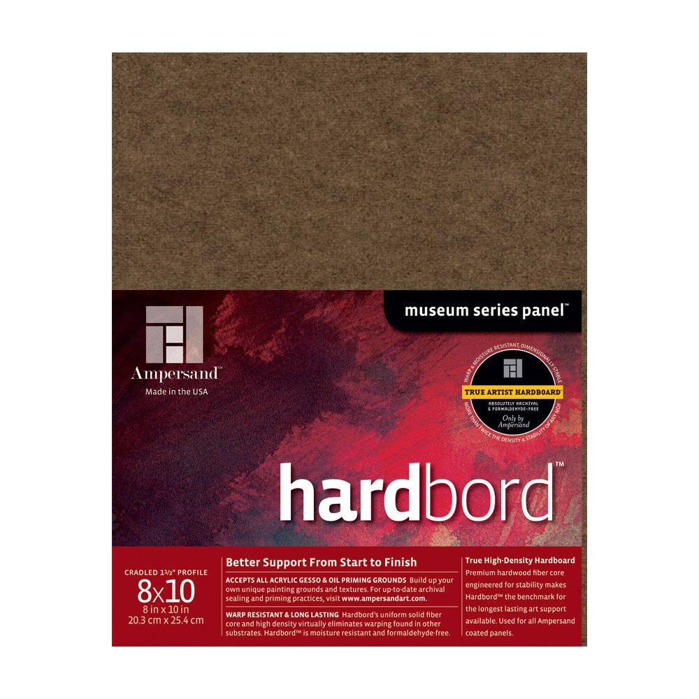 Ampersand Museum Series Hardbord for Painting and Mounting, 1/8 Inch Depth, 12X16 Inch (AMHB12)
