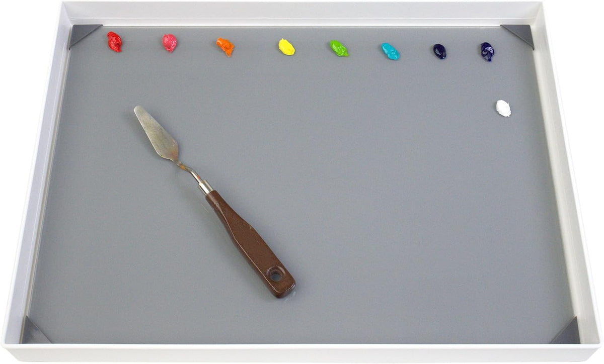 New Wave POSH Glass Arist Palette & Masterson Artist Palette Seal 12"X16" Set, Tempered Glass Palette + Airtight Seal, Keep Oil Paint Fresh, Preserve Paint, Transport Safely, Made in USA