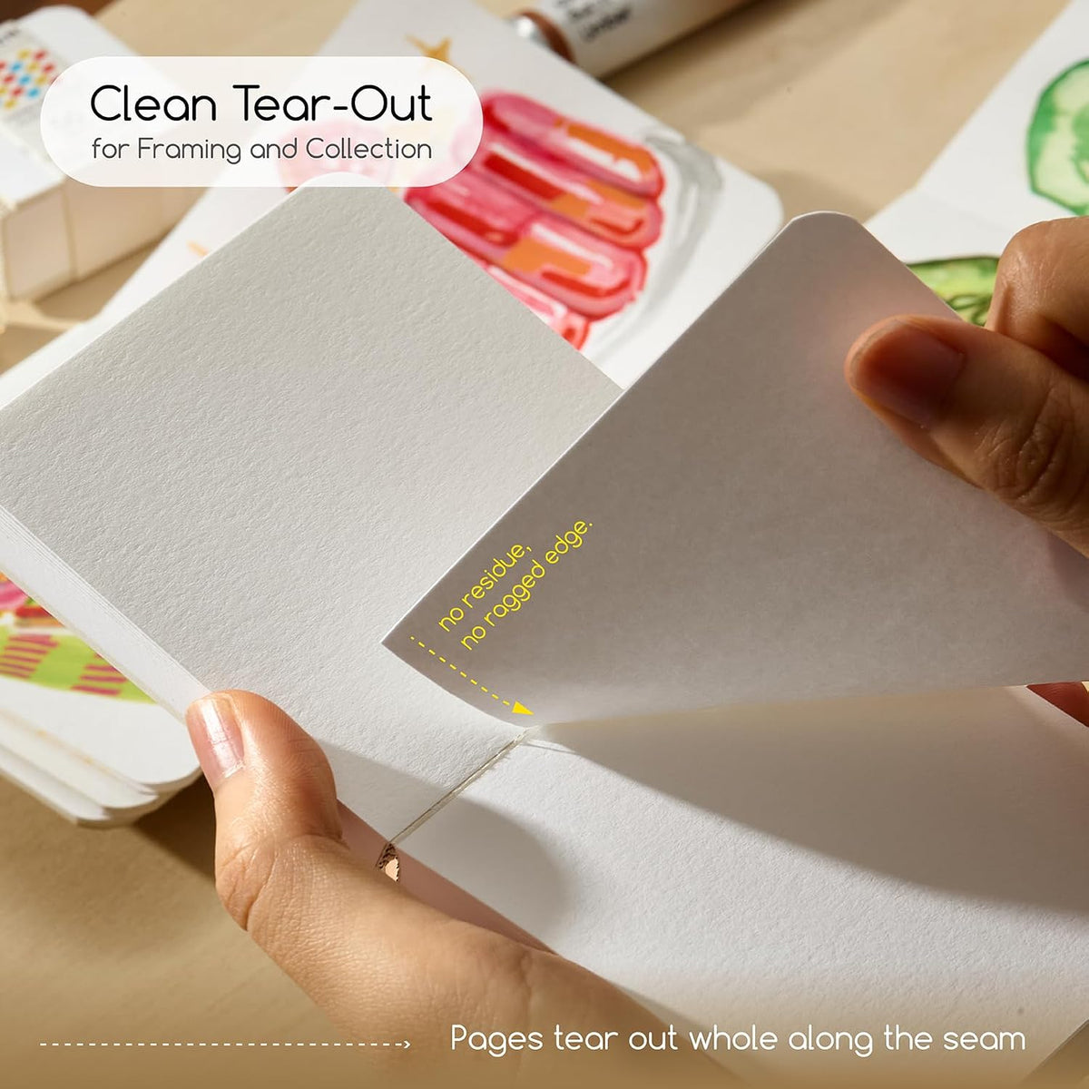 MEEDEN Small Sketchbook Drawing Paper: 3 Sizes 128lb/190gsm, 150 Pages