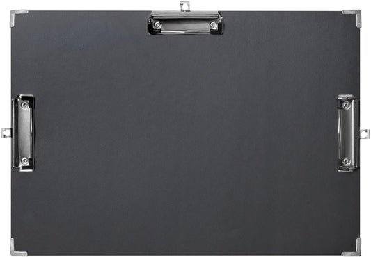 11x17 Clipboard, Three Clip Wood Board, Extra Large Clip Board Horizontal Wooden Writing Board, Not Fragile Art Drawing Clip Boards, Drawing Board with Clips (Black, 11x17)
